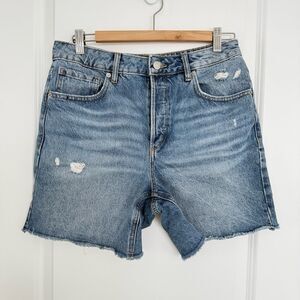 DYNAMITE | Denim Mom Shorts